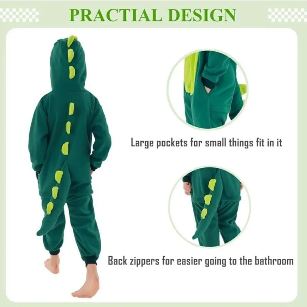Cartoon Anime Dinosaur Onesie Romper Pajamas Sleepsuits Cosplay Costume Unisex S